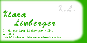 klara limberger business card